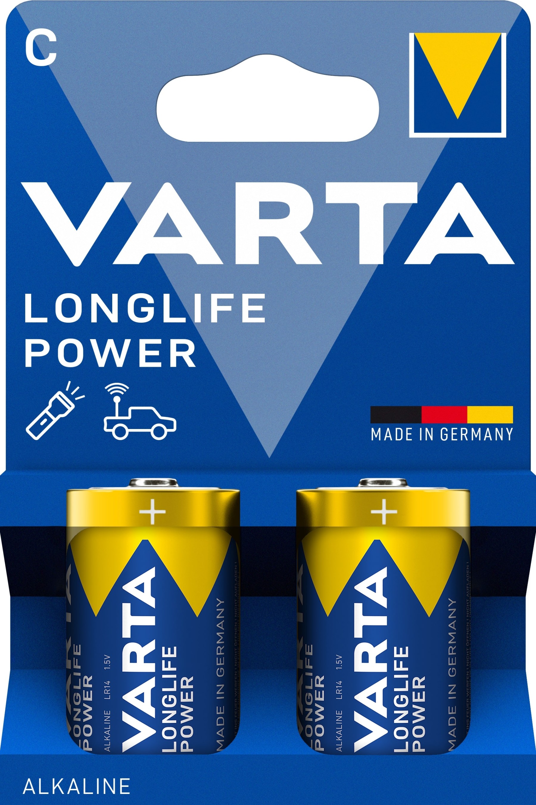 VARTA Longlife Power C Batteries Pack of 2